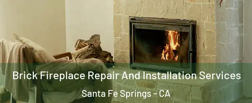 Brick Fireplace Repair And Installation Services Santa Fe Springs - CA
