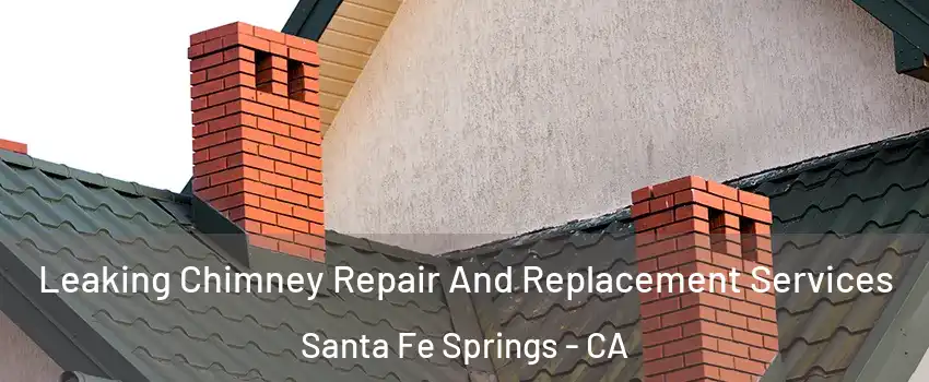  Leaking Chimney Repair And Replacement Services Santa Fe Springs - CA